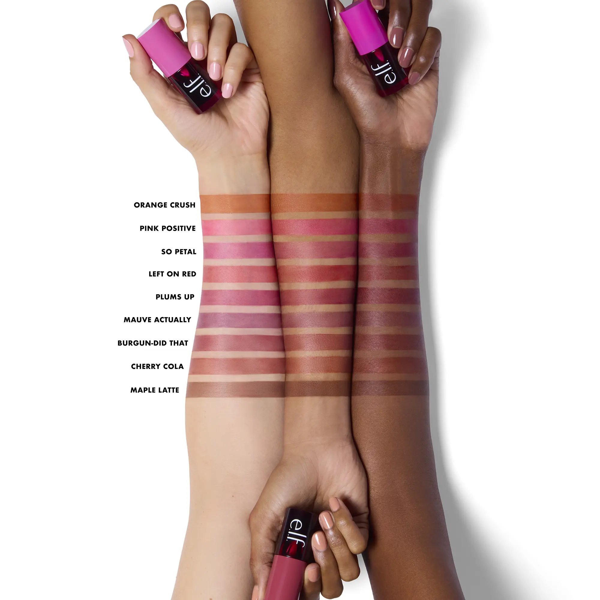 7 colors e.l.f. Sheer For It Cosmetic Blush Tint and Lip Stain