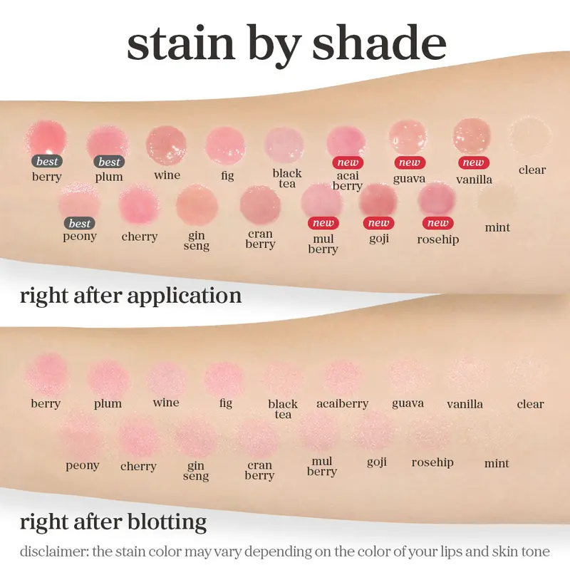 20 Color Nooni Korean Apple Lip Oil + Lip Stain | Glossy Lip Stain, Tinting & Long Lasting, Moisturizing Lip Care (13 options) Hydrate Lipgloss Lipstick Makeup Glossy Hydrating Moisturizer Plump Transfer-proof