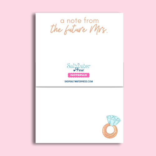 Personalized Bride Notepad by The Saltwater Press