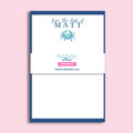 Personalized Crab Notepad by The Saltwater Press