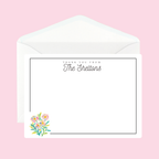 Personalized Floral Notecards by The Saltwater Press