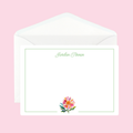 Personalized Floral Notecards by The Saltwater Press