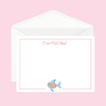 Personalized Coastal Preppy Note Card by The Saltwater Press