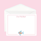 Personalized Coastal Preppy Note Card by The Saltwater Press