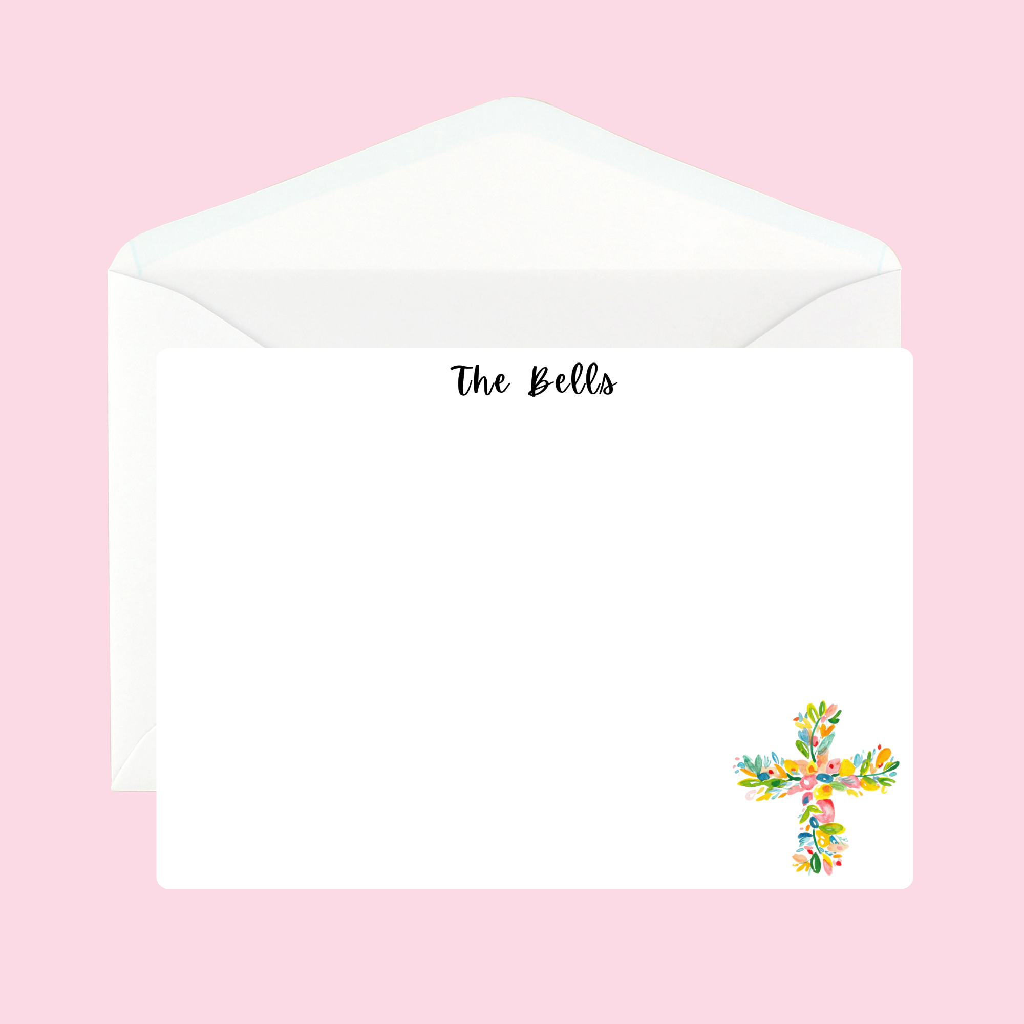 Personalized Cross Notecards by The Saltwater Press