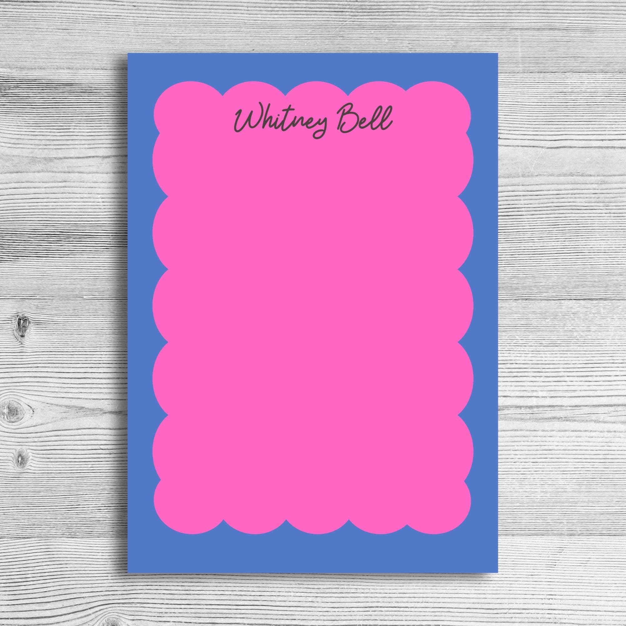 Personalized Colorful Bubble Notepad by The Saltwater Press