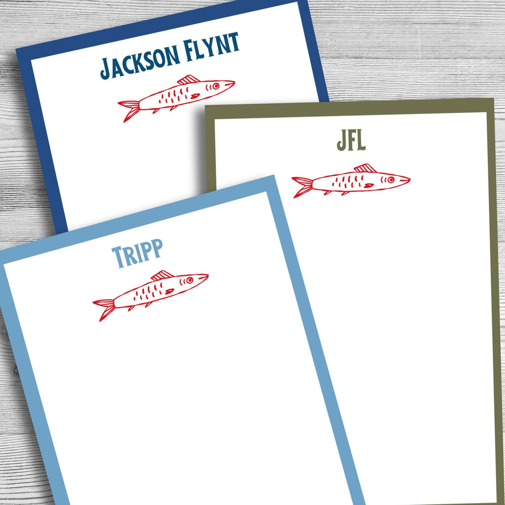 Personalized Fish Notepad by The Saltwater Press
