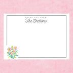 Personalized Floral Notecards by The Saltwater Press