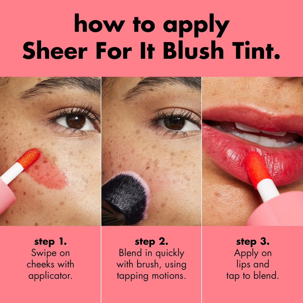 7 colors e.l.f. Sheer For It Cosmetic Blush Tint and Lip Stain