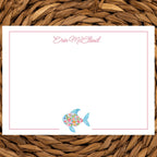Personalized Coastal Preppy Note Card by The Saltwater Press