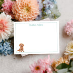 Personalized Dog Stationery – Custom Poodle Note Cards by The Saltwater Press